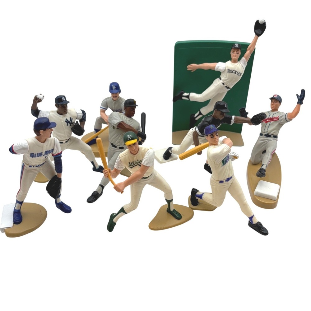 Vtg MLB Starting Lineup Figure Lot 9 Loose‎ Kenner Hasbro Rivera Piazza Clemens